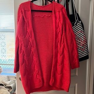 Long oversized cardigan